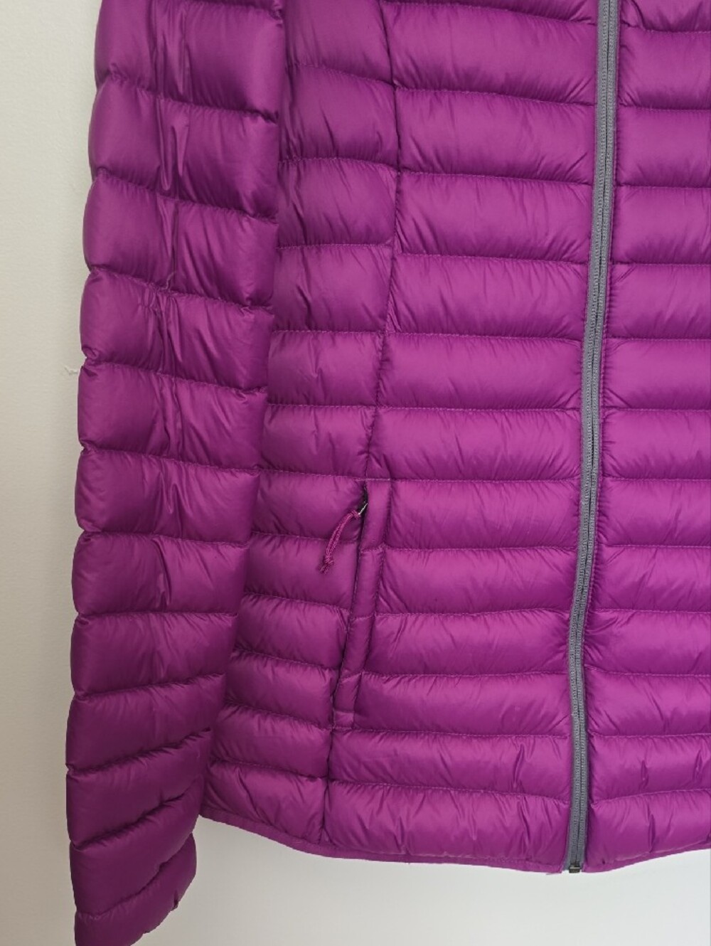 Natural Reflections Women's Quilted Puffer Jacket in Purple - Picture 5 of 8